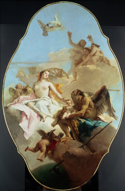 Wenus, malowanie sufitu autorstwa Giovanni Battista Tiepolo